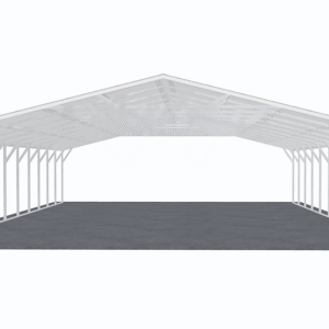 30x51 Vertical Roof Carport view 3