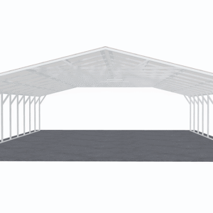 30x51 Vertical Roof Carport view 2