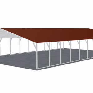 30x51 Vertical Roof Carport view 4