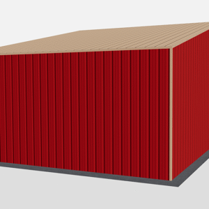 40x21 Metal Building view 1