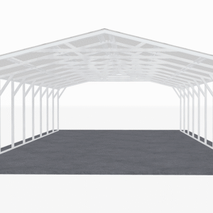 20x46 Vertical Roof Carport view 3