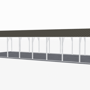 20x46 Vertical Roof Carport view 1