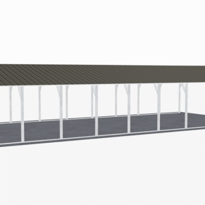 20x46 Vertical Roof Carport view 4
