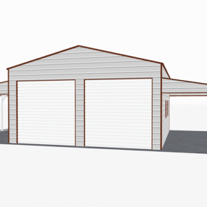 48x26 A-Frame Roof Step Down Barns view 2