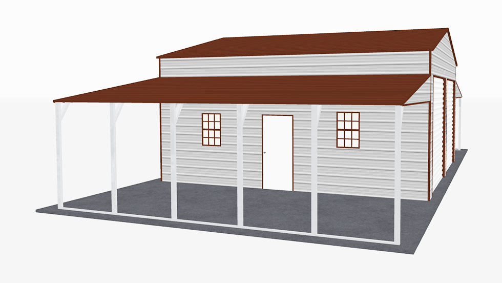 24x26_a-frame_roof_step_down_barns_left