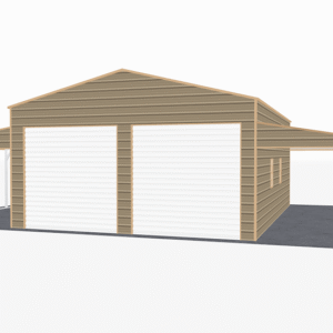 48x31 A-Frame Roof Step Down Barns view 2
