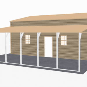 48x31 A-Frame Roof Step Down Barns view 1