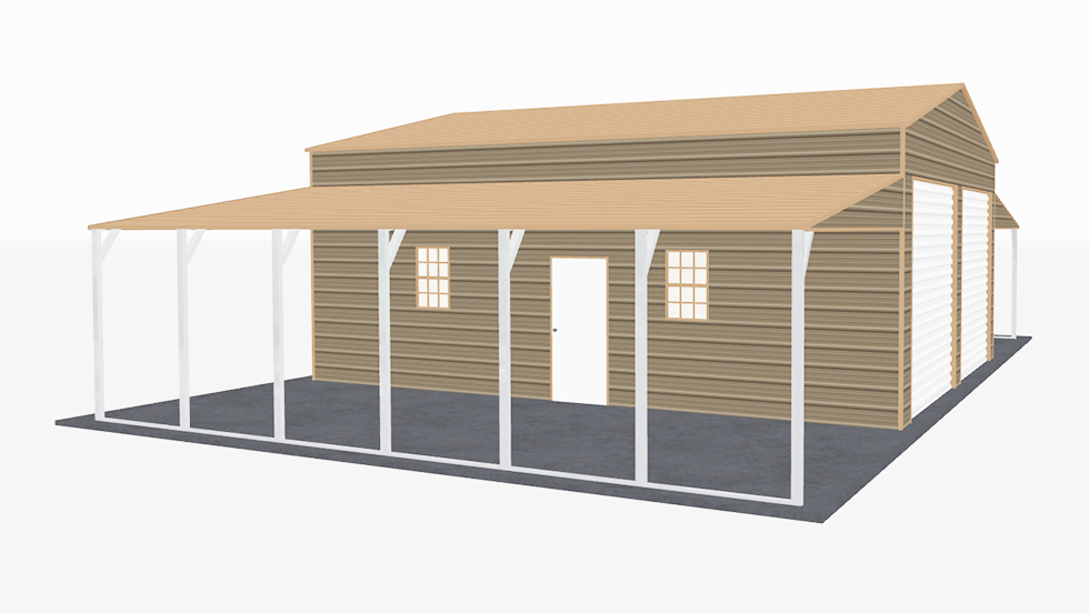 24x31_a-frame_roof_step_down_barns_left