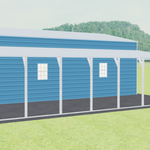 48x36 A-Frame Roof Step Down Barns view 4