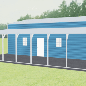 48x36 A-Frame Roof Step Down Barns view 1
