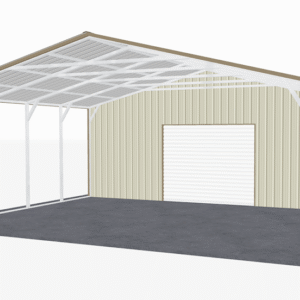 28x41 Vertical Roof Utility Carport view 2