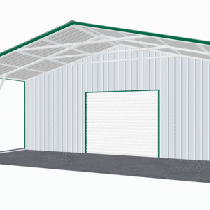 30x21 Vertical Roof Utility Carport view 2