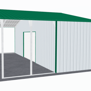 30x21 Vertical Roof Utility Carport view 4