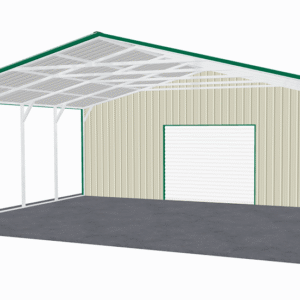 30x36 Vertical Roof Utility Carport view 2