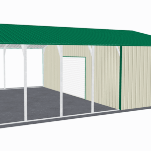 30x36 Vertical Roof Utility Carport view 4