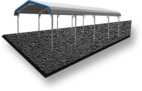 18x20 A-Frame Roof Carport Asphalt